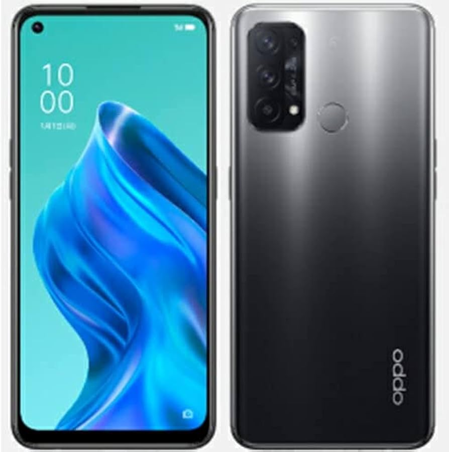 Amazon | 【整備済み品】 OPPO Reno5 A シルバーブラック Ymobile sim