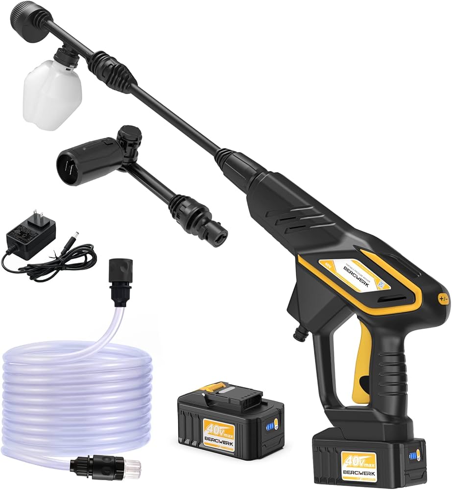 Amazon | BERGWERK 40V 高圧洗浄機 コードレス 充電式 高圧洗浄機