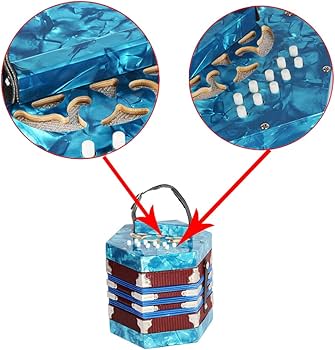 Amazon | Sasuori コンサーティーナ アコーディオン 20ボタン 40