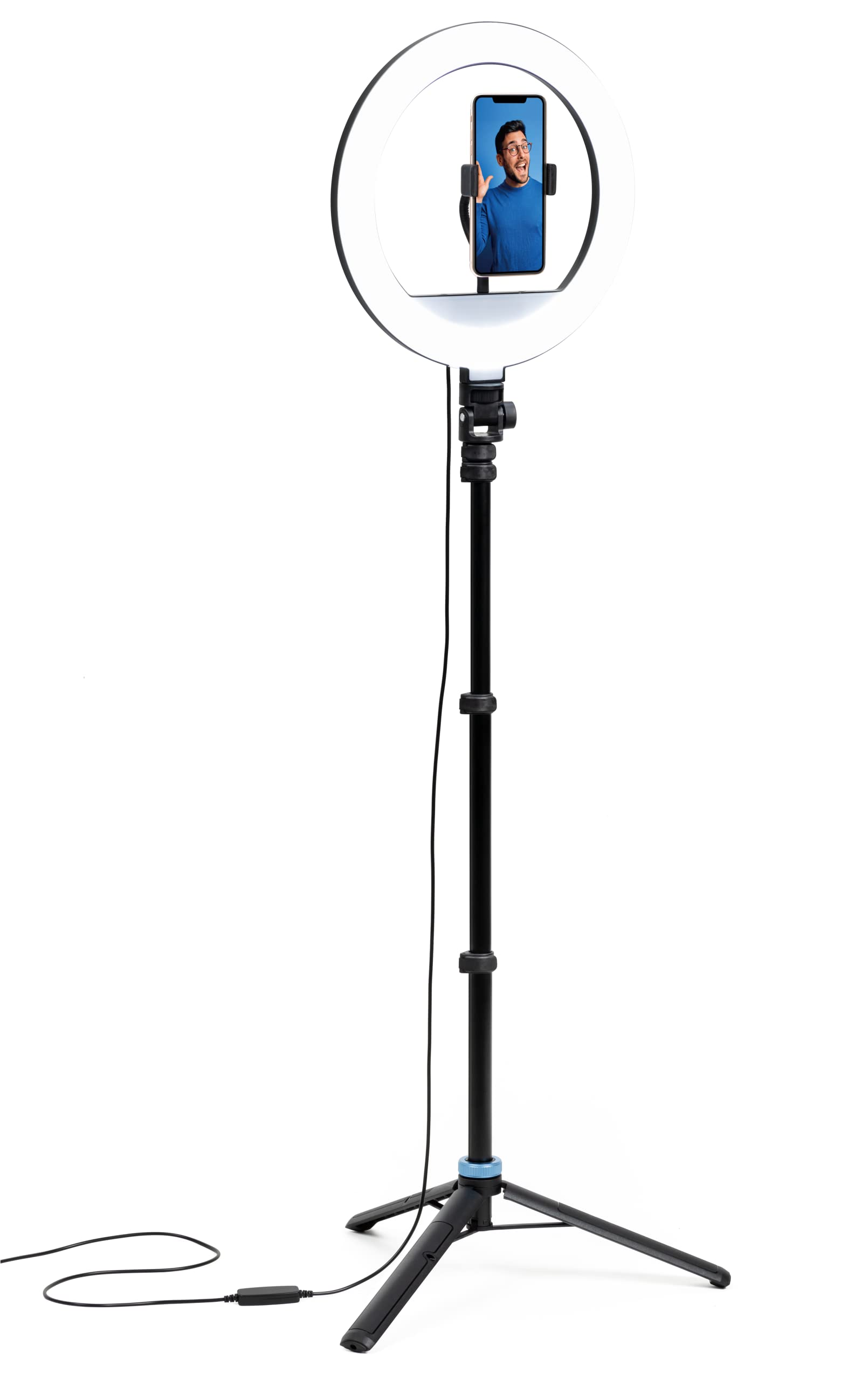 Amazon | SLIK スタンドライト12 LEDリングライト 11段階光量調整・3