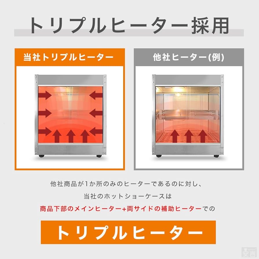 Amazon | 業務用ホットショーケース PRO-4WSE | 株式会社 安吉 | 冷蔵