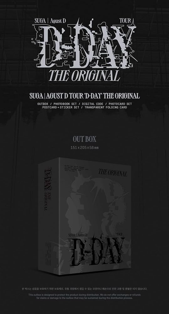 Amazon.co.jp: SUGA Agust D - Tour D-day The Original [韓国盤