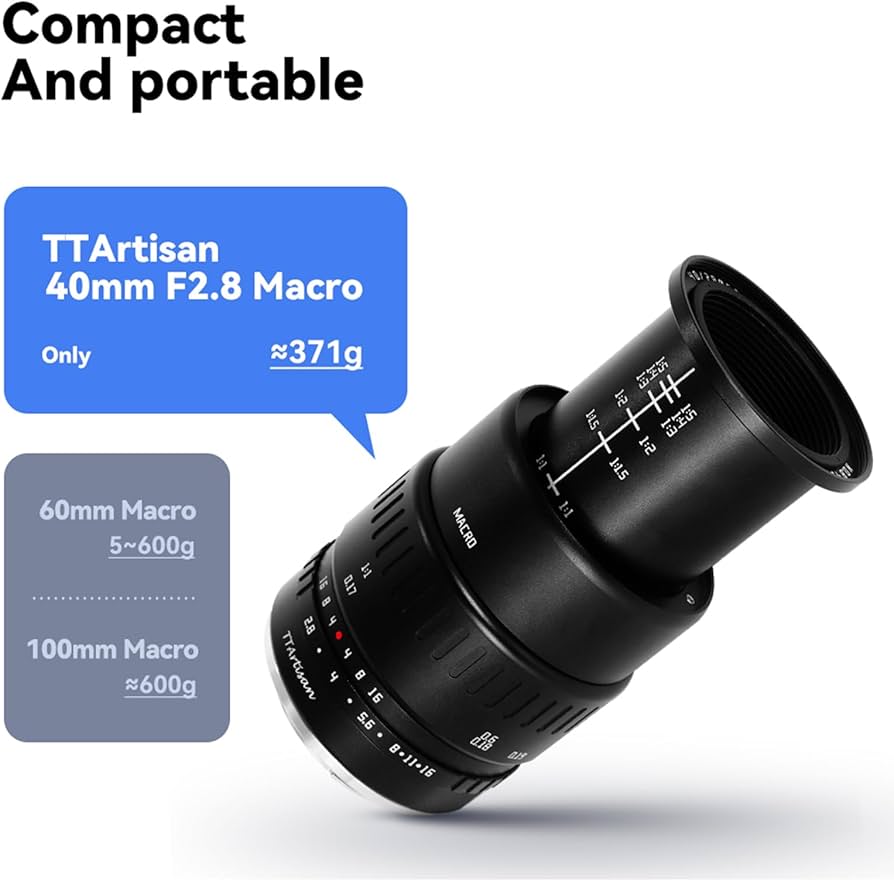 Amazon.com : TTArtisan 40mm F2.8 Macro APS-C Lens for X-Mount X-A3