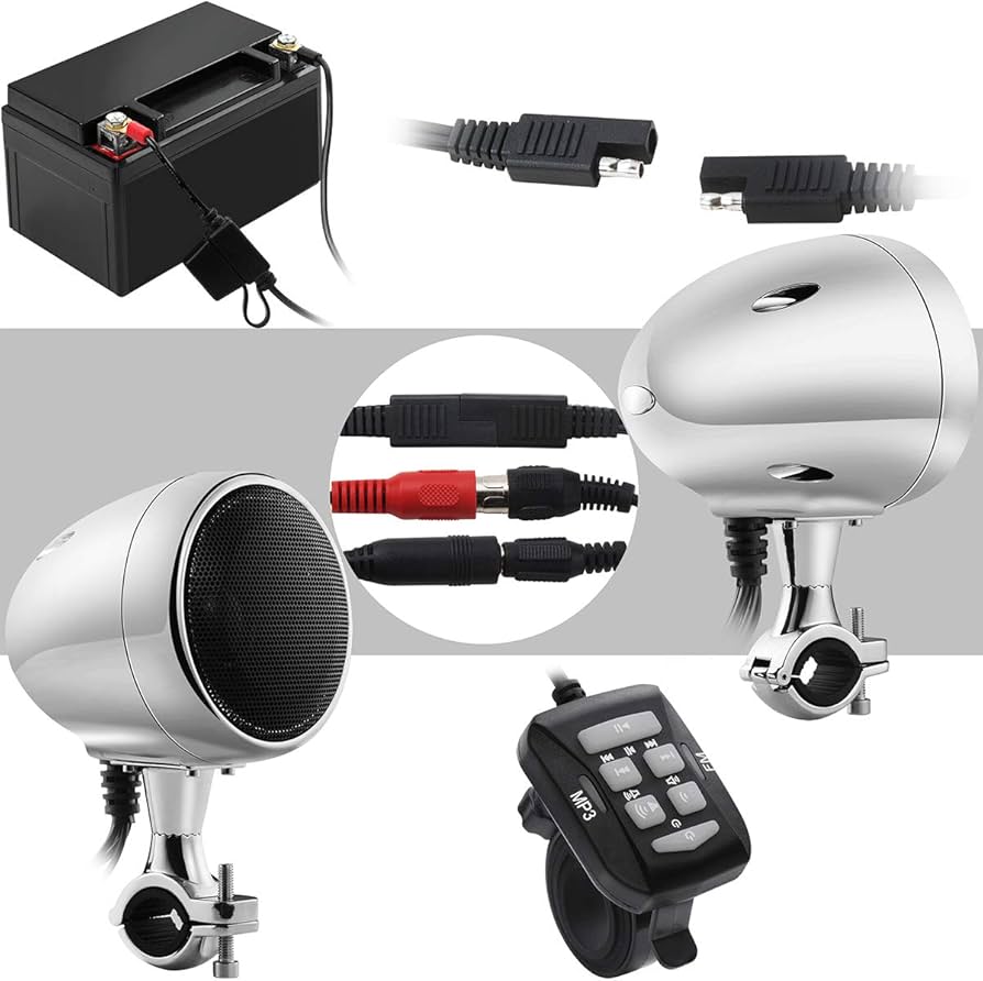 Amazon.co.jp: iMESTOUモーターサイクルオーディオシステム防水4インチ