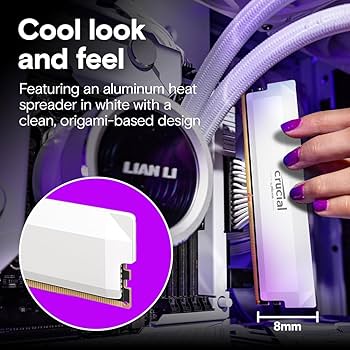 Crucial Pro DDR5 RAM 32GB Kit (2x16GB) 6400MHz CL38, Overclocking