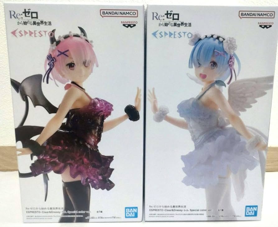 Amazon | Re:ゼロ ラム 悪魔 レム 天使 セット フィギュア リゼロ