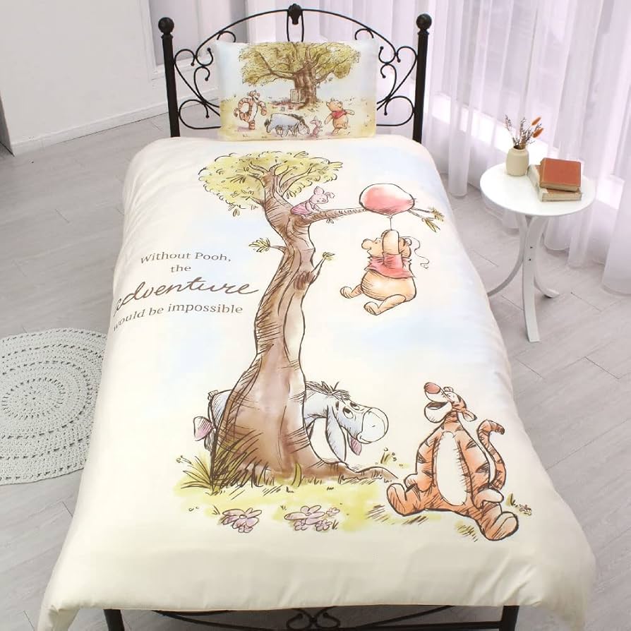 Amazon｜Disney(ディズニー) プー くまのプーさん 布団カバー3点セット