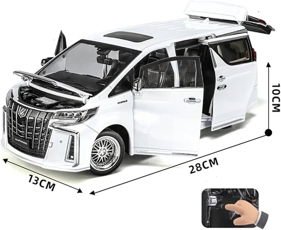 Amazon | ミニカーモデル 1/18 トヨタ アルファード MPV ダイキャスト