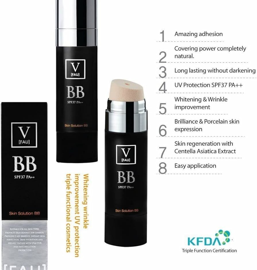 Amazon.co.jp: FAU スキンソリューション BB 光沢肌BBクリーム 高