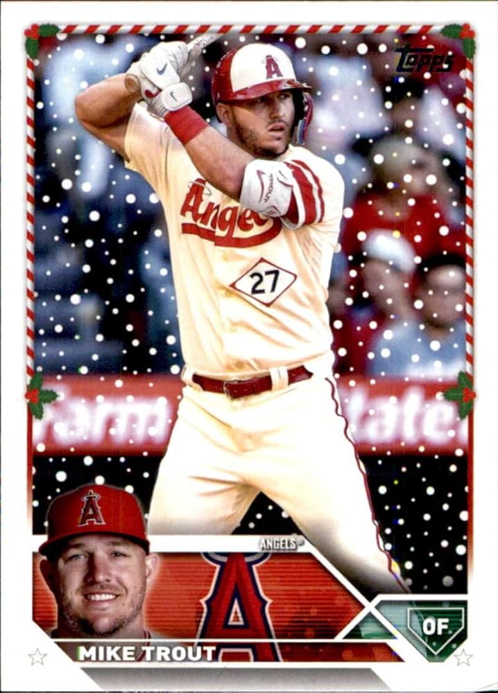 Amazon.com: 2023 Topps Holiday #H27 Mike Trout Los Angeles Angels