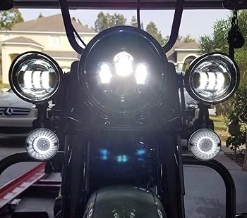 Amazon | 7インチLEDヘッドライト、4.5インチフォグパッシングライト