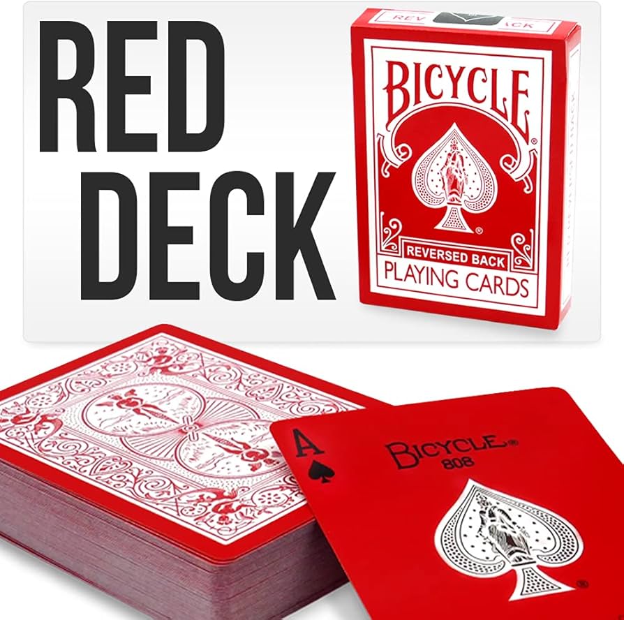 Amazon.com: Bicycle Red Reverse Deck by Magic Makers : Toys & Games