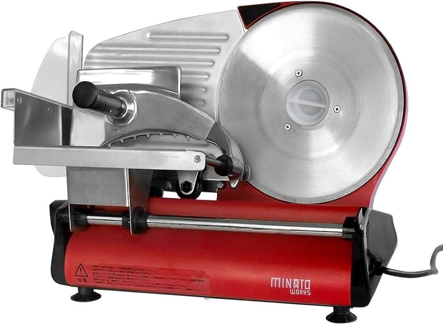 Amazon | ミナトワークス 家庭用ミートスライサー HMS-220 (レッド