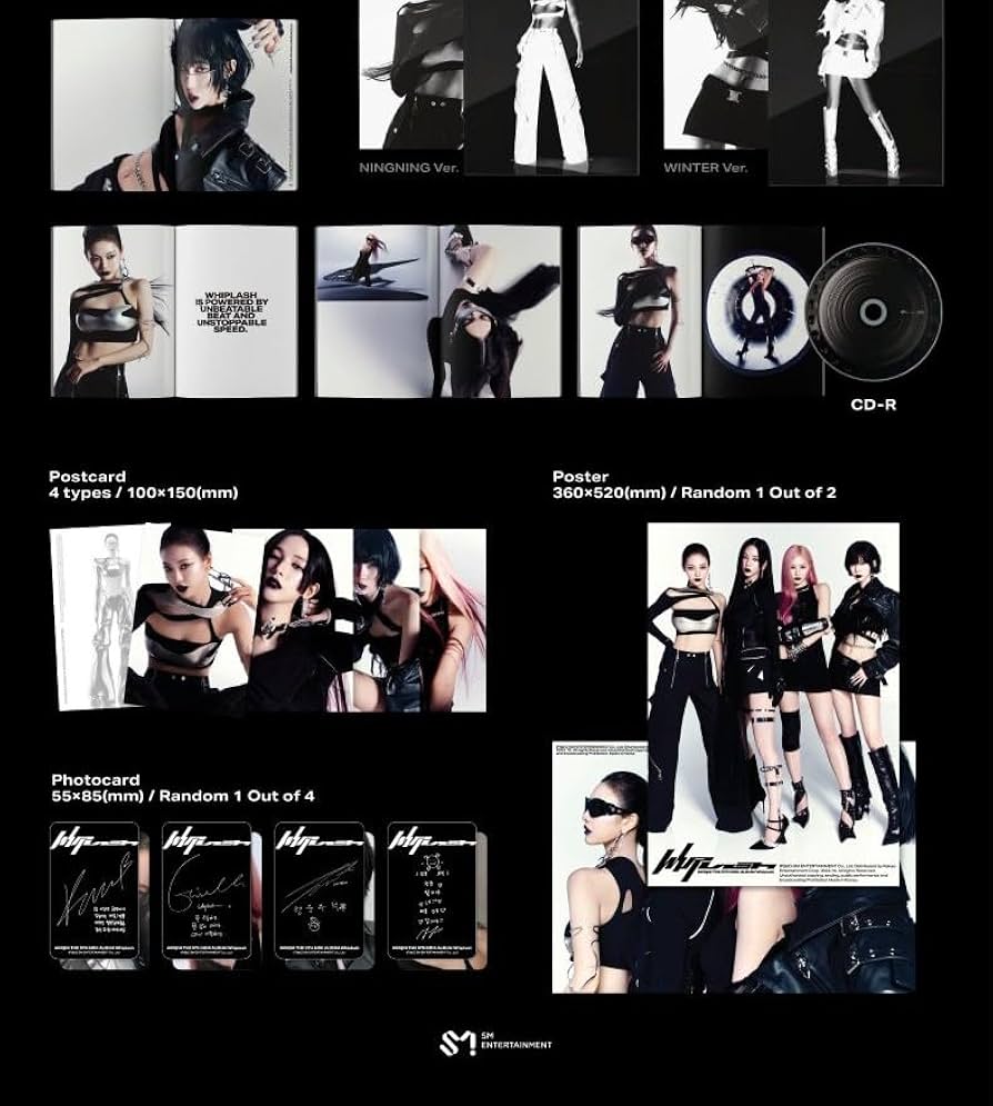 Amazon.com: aespa Whiplash 5th Mini Album BEAT Ver with Tracking