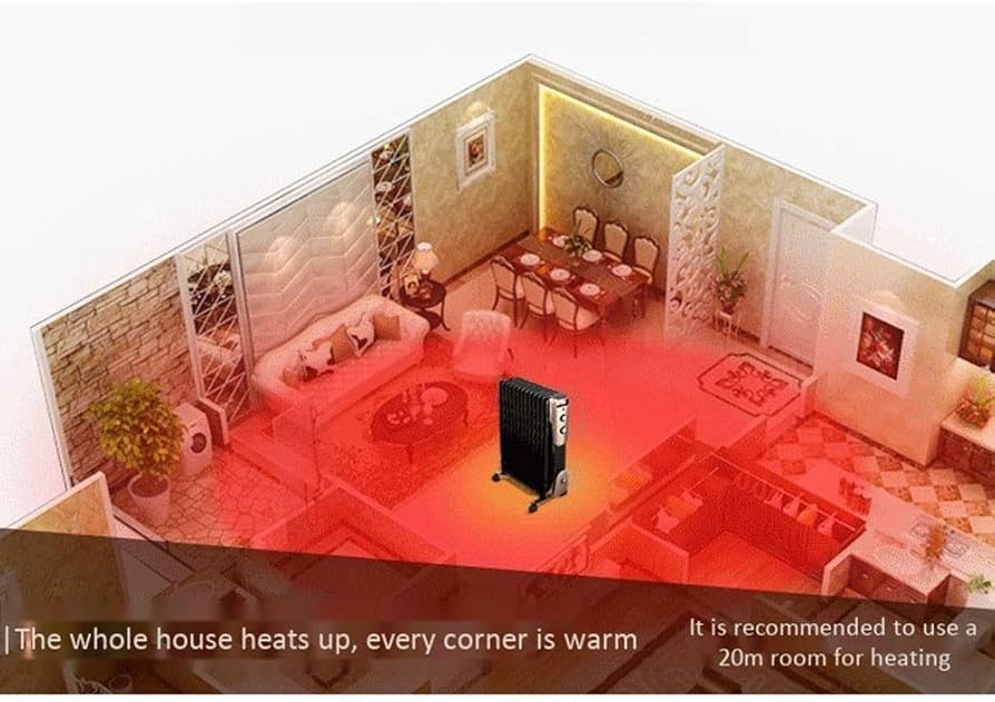 Amazon.co.jp : 2000W電気ヒーターオイルヒーターブレードなしハイ