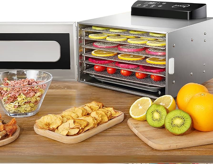 Amazon.co.jp: 6層 食品乾燥機 600W高効率 熱風循環 0～24時間自由調節