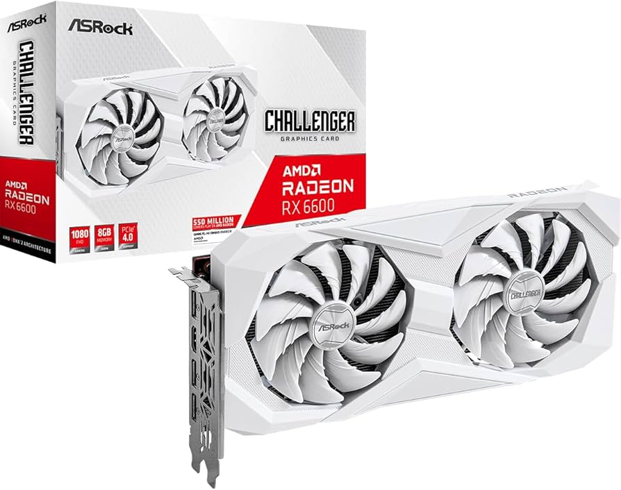 Amazon.com: ASRock AMD Radeon RX 6600 Challenger White tarjeta