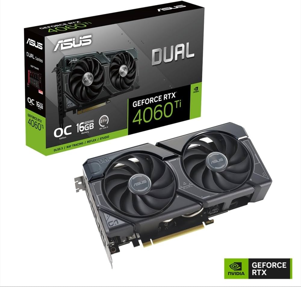 Amazon | ASUS NVIDIA GeForce RTX 4060 Ti OC Edition 16GB GDDR6、2