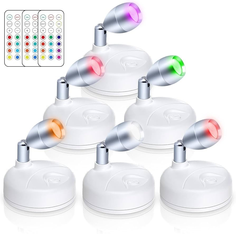 HFCDL Small Spotlight Battery Operated Spot Lights Indoor