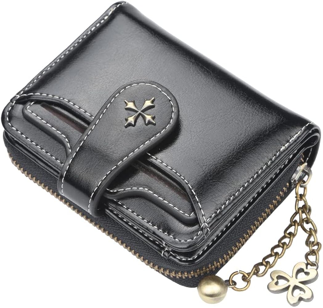Amazon.com: Small Wallet for Women Mini Leather Cash Wallets Zip