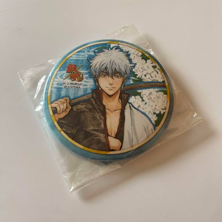 Amazon.co.jp: 銀魂 J-WORLD 花鳥風月 花鳥賞 缶バッジ 坂田銀時 : ホビー