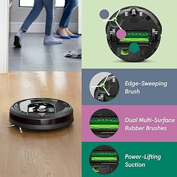 iRobot Roomba i7+ (i755640) WiFi connected Robot Vacuum Dual Multi