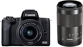 Amazon | Canon ミラーレス一眼カメラ EOS Kiss M2 ダブルズームキット