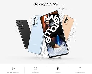 Amazon.com: SAMSUNG Galaxy A53 5G (128GB, 6GB) 6.5'' 120Hz Full