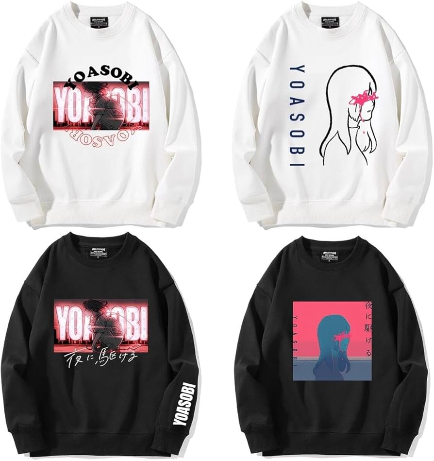 Amazon.co.jp: ヨアソビ YOASOBI パーカー 長袖 バンド コンサートの