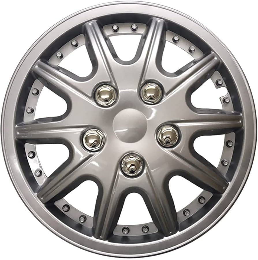 Amazon | ホイールカバー 12インチ 4枚 汎用品 (シルバー) ホイール