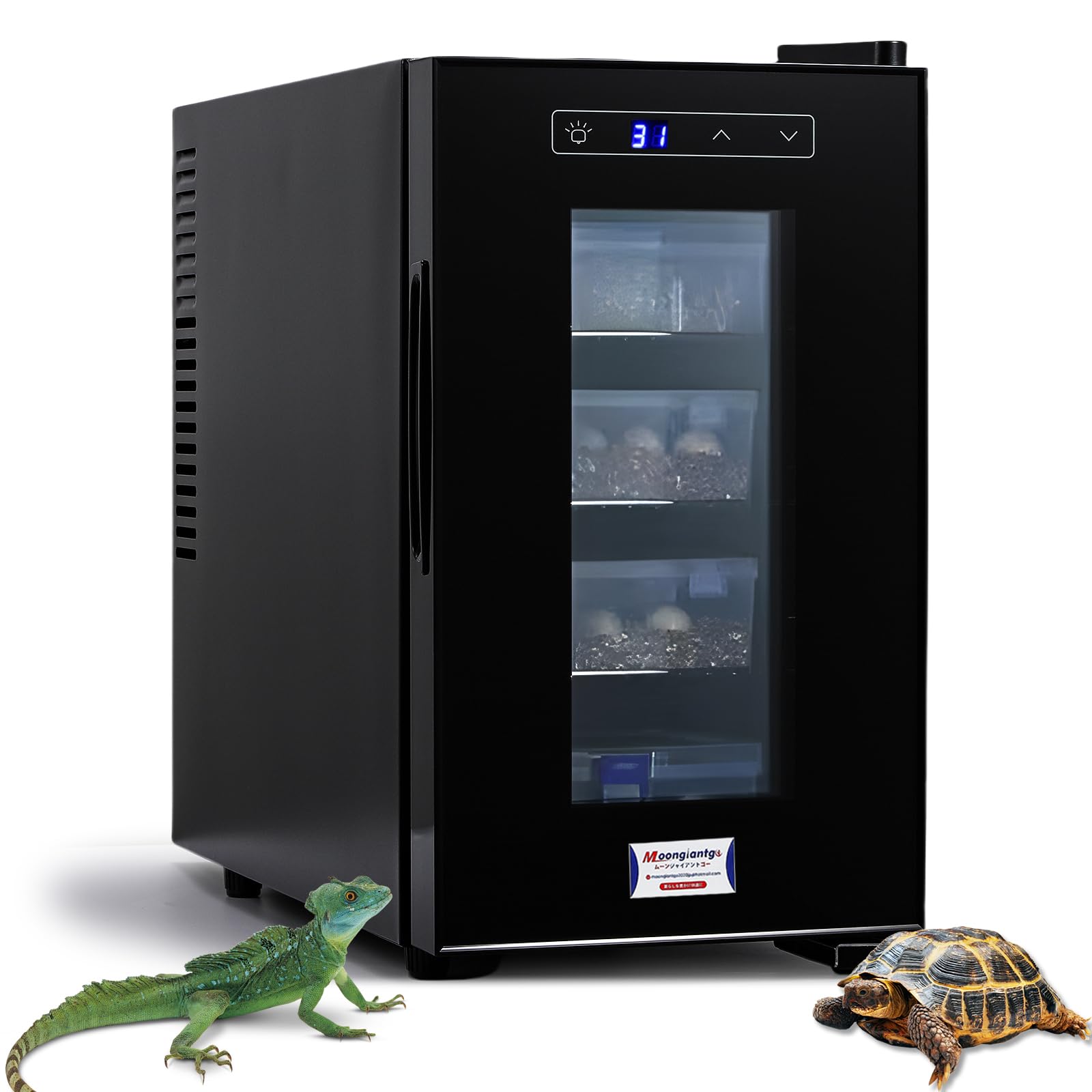 Amazon | Moongiantgo 爬虫類インキュベーター 爬虫類孵卵器 高性能 10