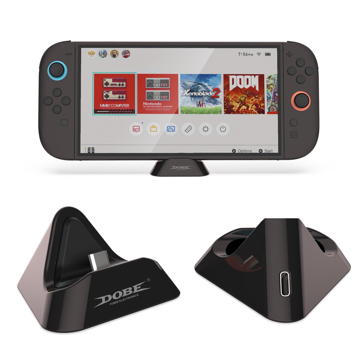 Switch Lite グレー 本体 + SDカード（119GB)+充電スタンド Nintendo