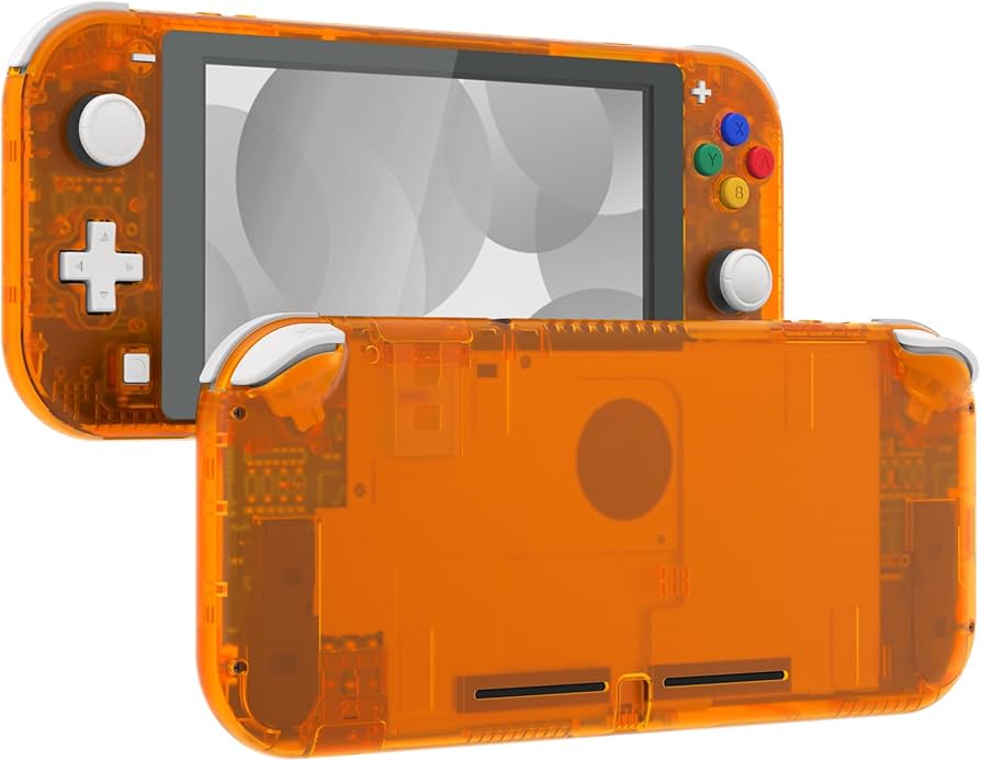Amazon.com: eXtremeRate Clear Orange DIY Replacement Shell for