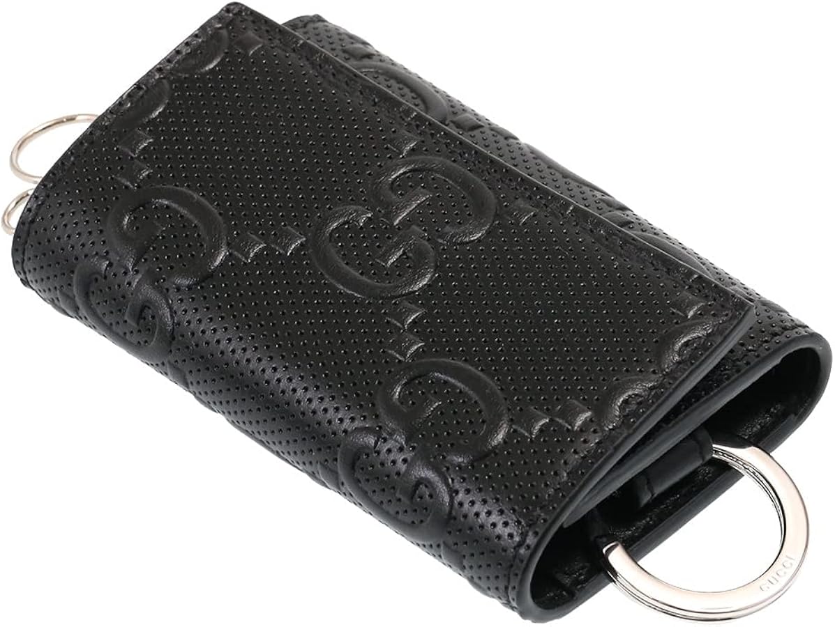Amazon | [グッチ] キーケース メンズ 6連 GGエンボスレザー