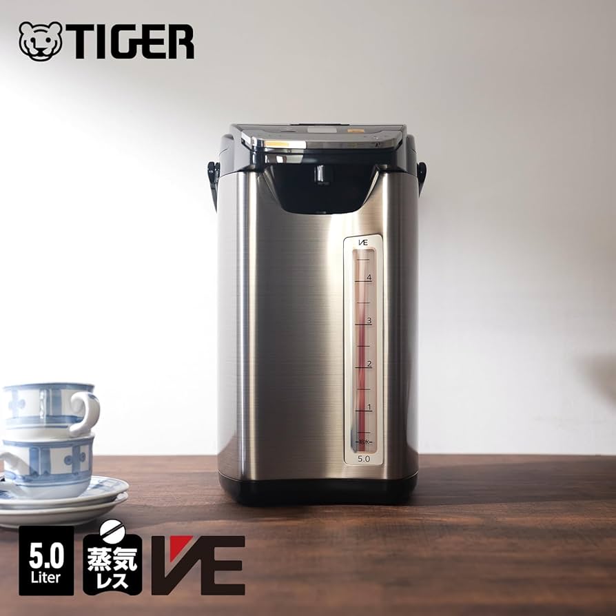 Amazon | タイガー魔法瓶(TIGER) 電気ポット 蒸気レス 節電VE保温 ま