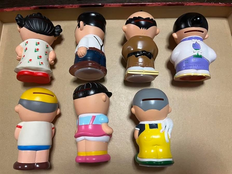 Amazon.co.jp: サザエさん 長谷川町子美術館 貯金箱 ソフビ 7点 : おもちゃ