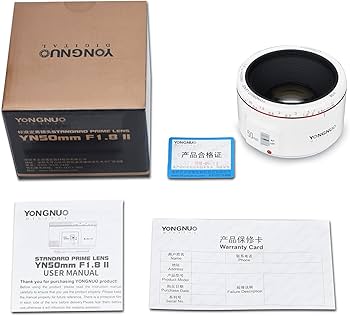 Amazon.com : YONGNUO YN50mm F1.8 II,Full Frame Auto Focus Lens for