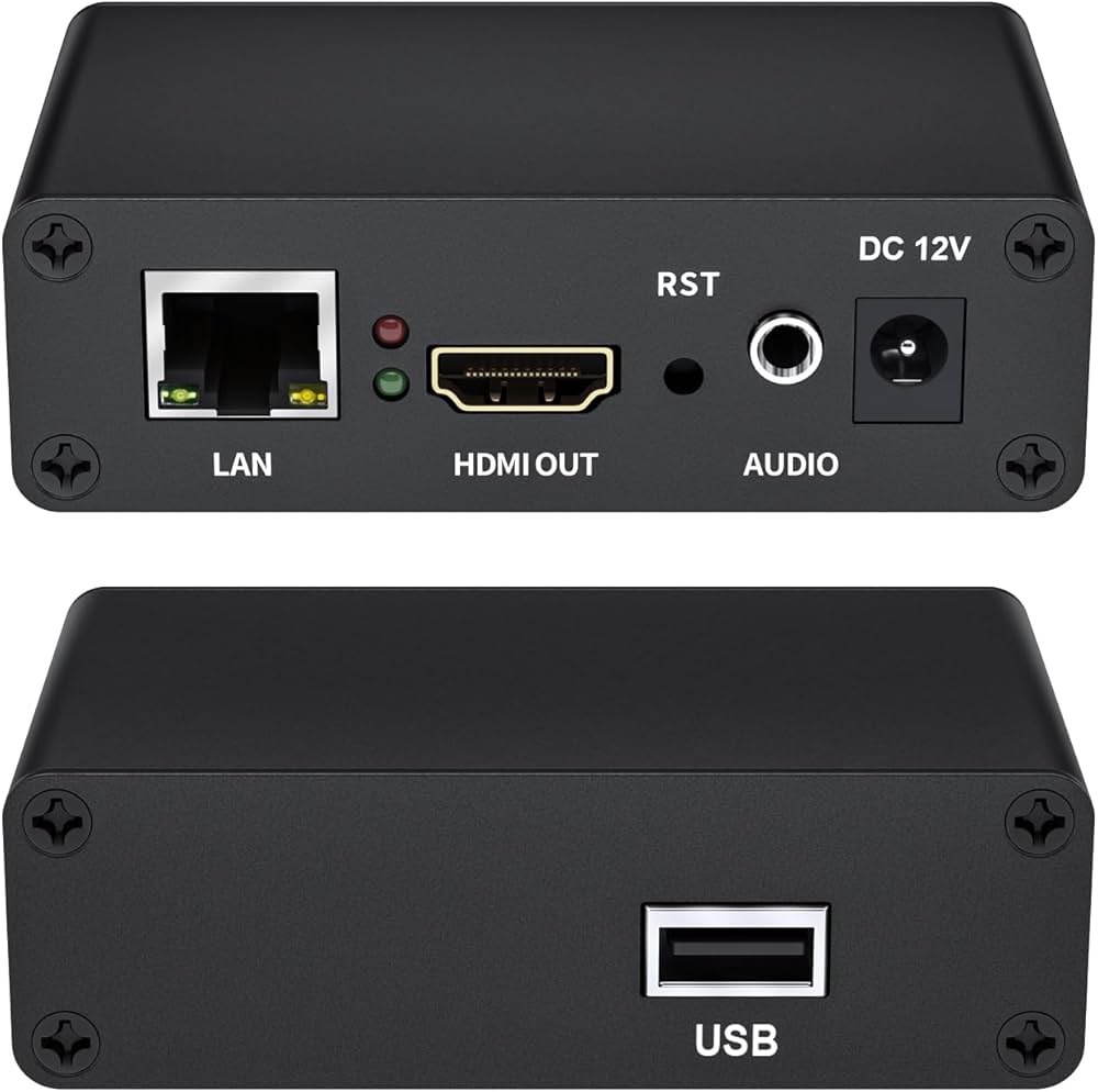 Amazon.com : UNISHEEN USB IP to HDMI HD Video Decoder- H.265/H.264