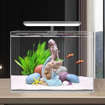 Amazon | アクアリウム オブジェ 人魚姫 水槽 オーナメント かわいい