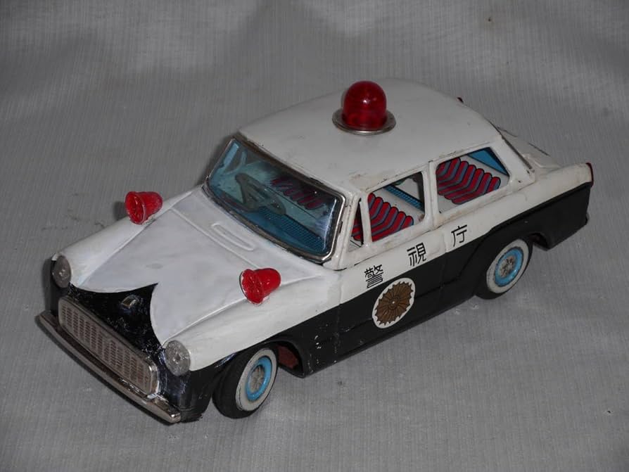 Amazon.co.jp: 古いブリキトヨタパブリカパトカー電動リモコンBC箱付