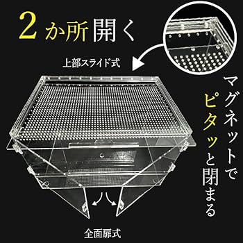 Amazon | 【トップクリエイト】爬虫類ケージ アクリルケージ 飼育