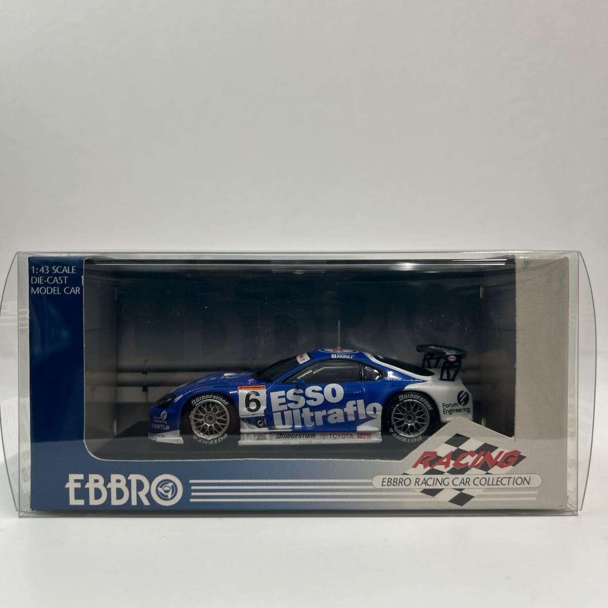 Amazon.co.jp: EBBRO 1/43 ESSO Ultraflo Mini Car Supra JGTC 2002#6