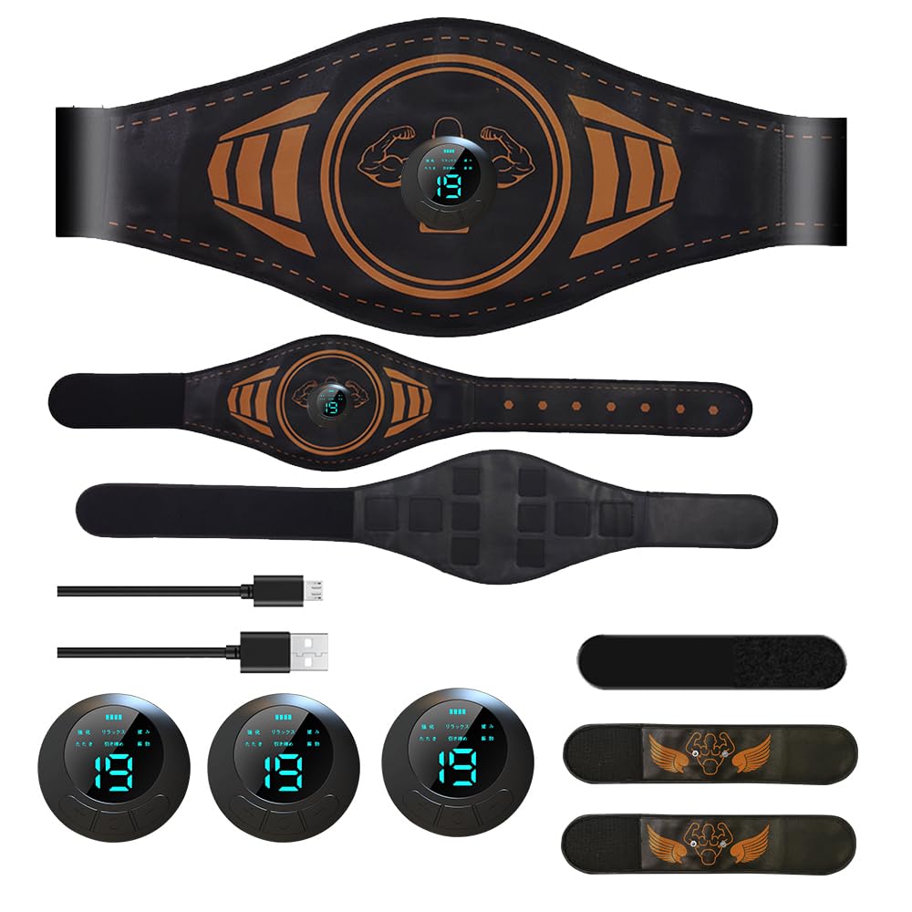 Amazon.co.jp: EMS 腹筋ベルト ジェルシート不要 6種類モード 三つの