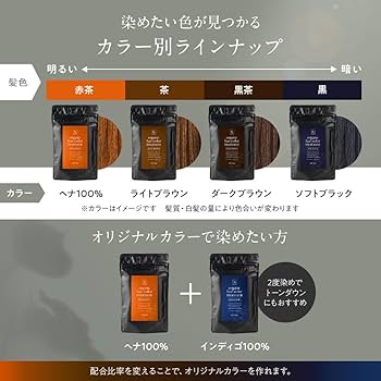Amazon | hnatural ヘナ 白髪染め ダークブラウン 100g ヘアカラー