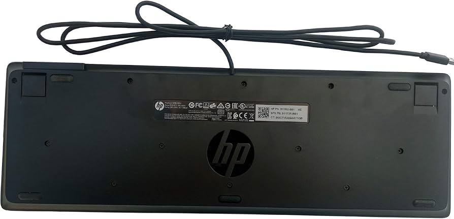 Amazon.com: HP Z9H48AT#ABA Business Slim Wired Keyboard USB, Black