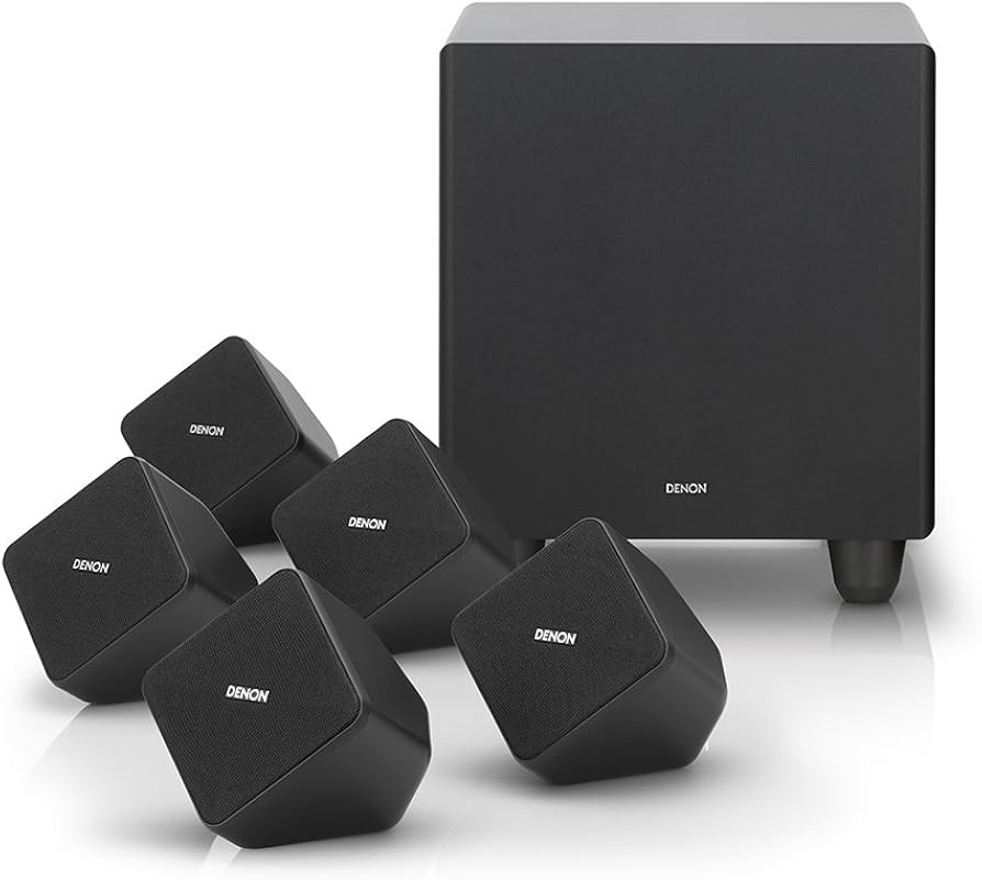 Amazon.co.jp: Denon サテライトスピーカー×5 + アクティブサブ