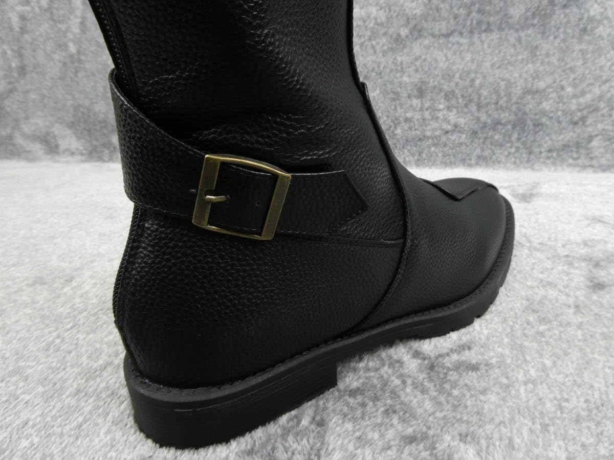 Amazon | [DJ] 斜めカット 特攻ブーツ 黒 25．0㎝ | DJ | ブーツ