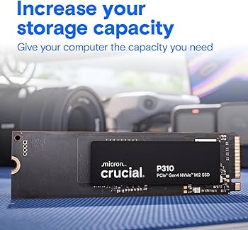 Amazon.com: Crucial P310 1TB SSD, PCIe Gen4 NVMe M.2 2280, Up to