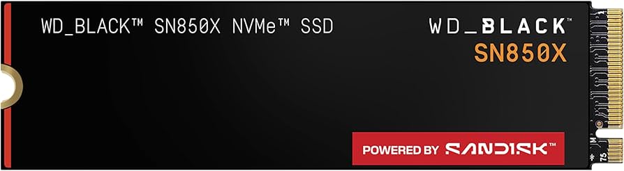 Amazon.com: WD_BLACK SN850X 2TB NVMe SSD - M.2 2280, Up to 7,300