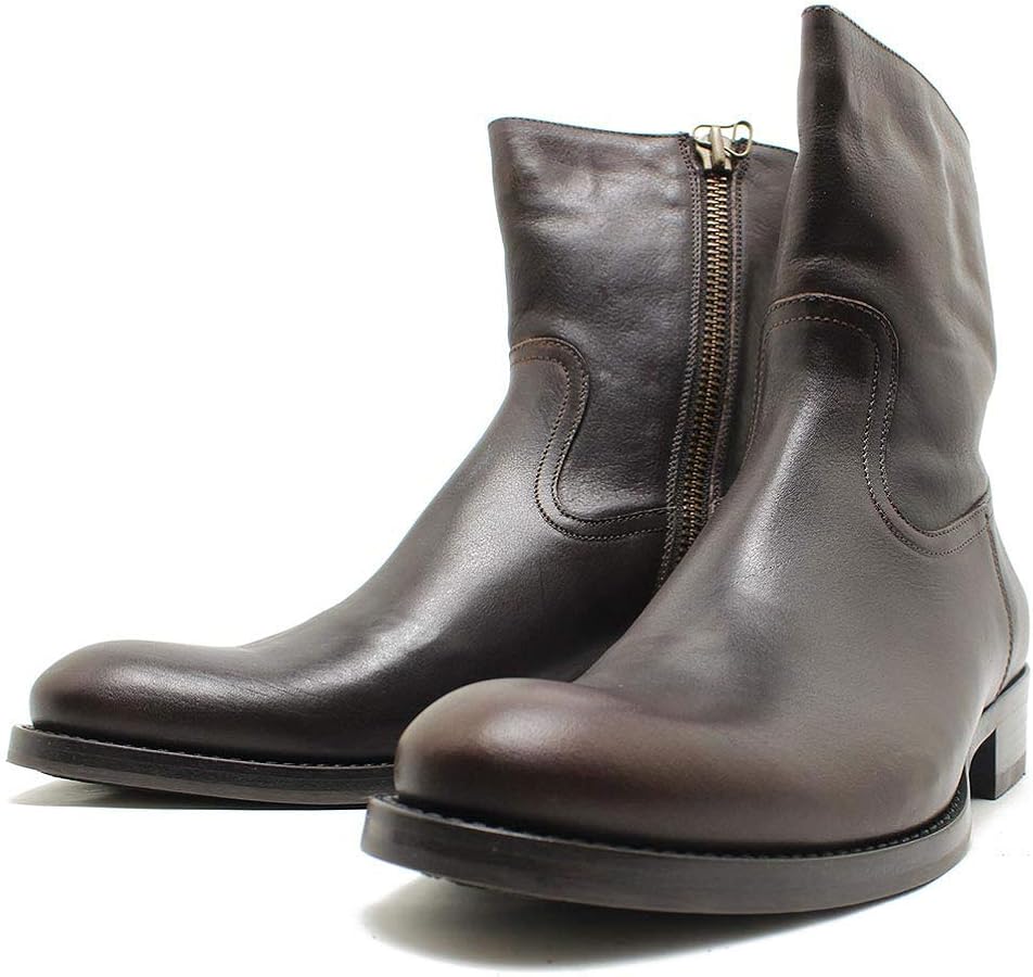 Amazon | [ブッテロ] 日本正規品 定番サイドジップブーツ エボニー